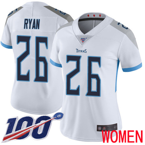 Tennessee Titans Limited White Women Logan Ryan Road Jersey NFL Football 26 100th Season Vapor Untouchable